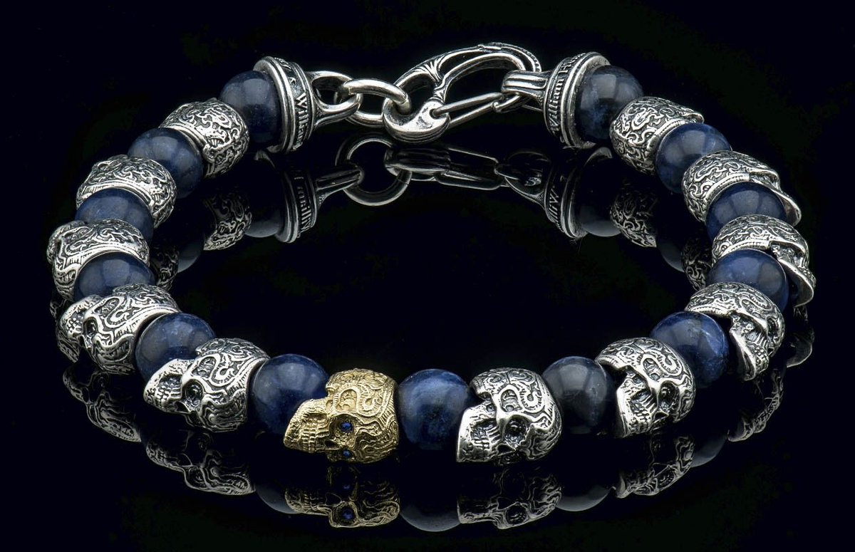 WH_Studio's tweet image. Our friends at @foreveryoursluxury create awesome combos by pairing a unique watch with an exclusive #WilliamHenry bracelet. This one is killer ☠️☠️☠️ featuring the Caprice - bit.ly/2t4b3jk #iamwilliamhenry #wriststack