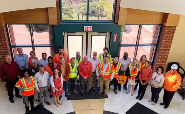 QBridgeProgram's tweet image. CTDOT District 3A, @QBridgeProgram and @WalkBridgeCT staff are wearing orange today to raise awareness for #nationalworkzoneawarenessweek! #GoOrangeDayCT #orange4safety #obeytheorange #slowdownforworkzones #watchforus #NWZAW