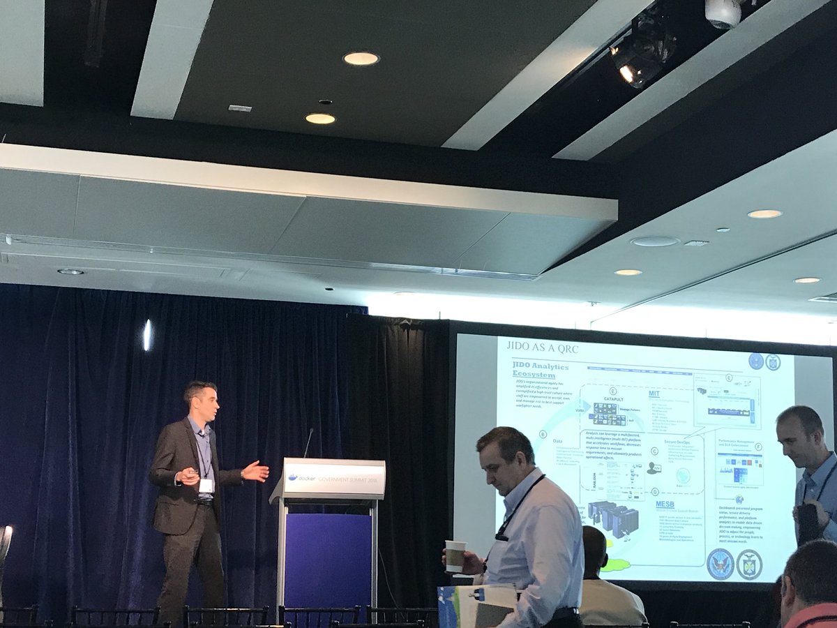 BettyJunod's tweet image. “RMF is all about DevOps” -  JIDO CTO #DockerGovSummit