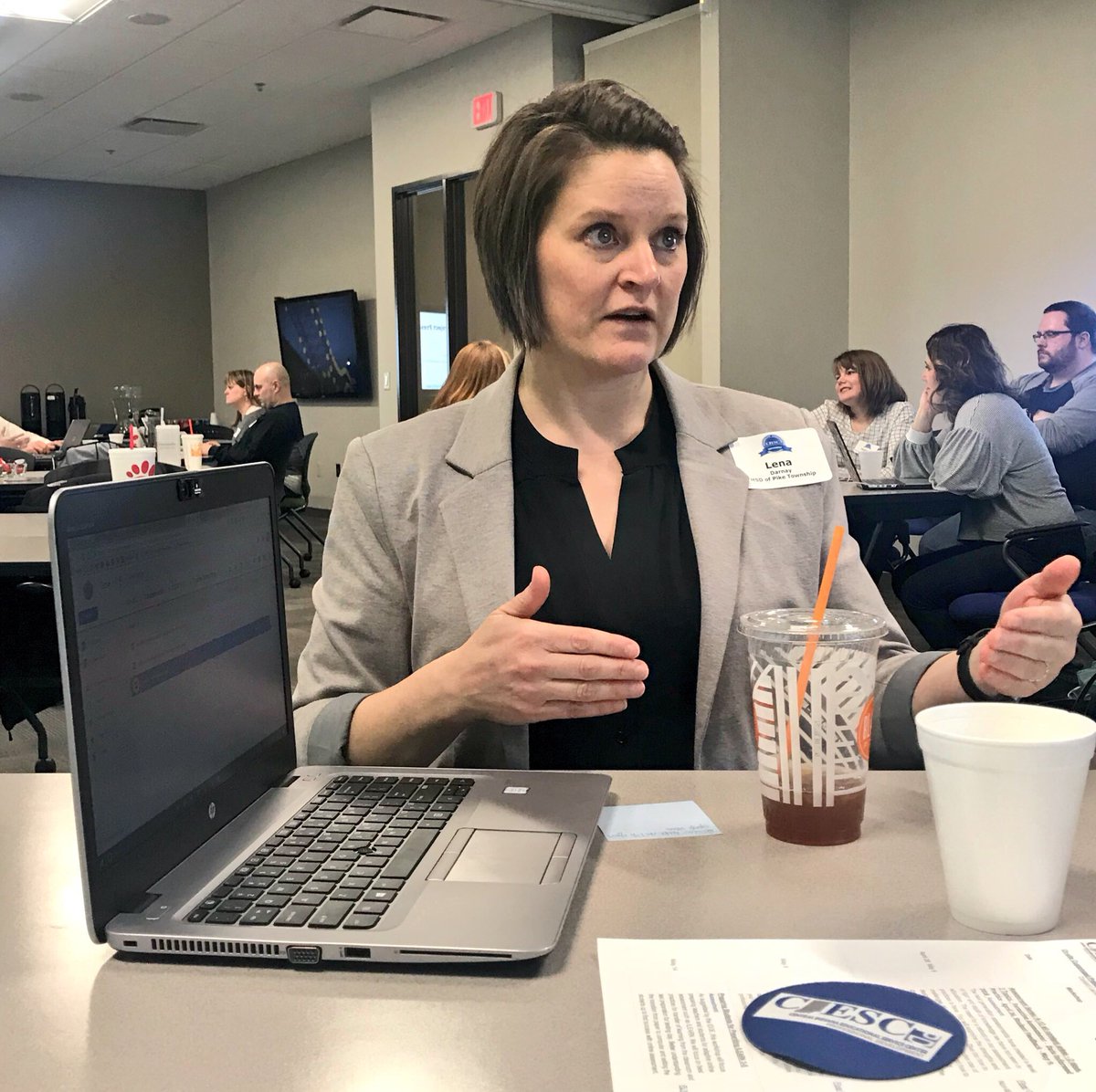 dianna_dk's tweet photo. Wow!  I'm in the company of some pretty brilliant minds in the #ciesctlc cadre. Great project presentations! #futureready #INeLearn https://t.co/97k9yknW4f