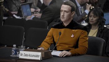 mashable's tweet image. Someone Photoshopped Mark Zuckerberg as Data from 'Star Trek' and it's incredible on.mash.to/2IMbMZR