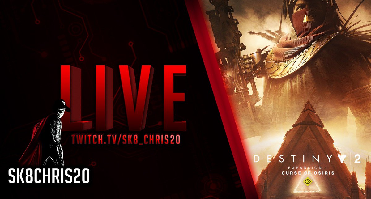 DarkGuardian's tweet photo. Starting to feel a little bit better so unexpected cheeky stream inbound  😎
Today #Destiny2 Weakly reset stuff with some shenanigans 😉

Partner Push continues so any Lurkers highly appreciated <3

▶️https://t.co/7khBXVEb5d ◀️

#SupportSmallStreams 
#sk8Nation https://t.co/xGn1XlR0NI