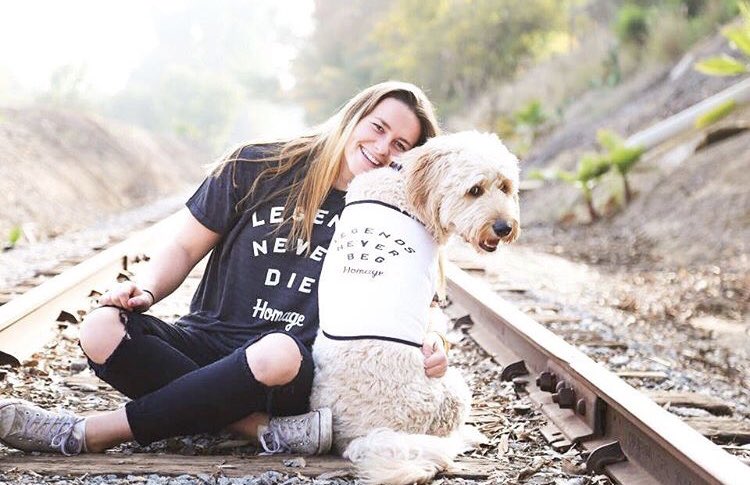 HOMAGE's tweet photo. Happy National Pet Day! Let’s see those photos of your pets wearing HOMAGE. We'll RT our favs.

📸: @jesjanee13 #TeamHOMAGE https://t.co/Uo4NO9Bv4b