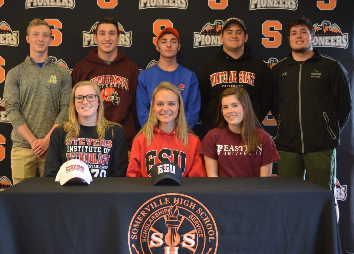 With today's signings, the Class of 2018 now has 20+ student-athletes committed to play @ the next level.  Thank you coaches, family, friends, etc. that have sacrificed along the way! We appreciate you! <a href="/VilleFootball/">Somerville Football</a> <a href="/VilleSoccerNJ/">Ville Boys Soccer 18</a> <a href="/VilleWrestle/">Somerville Wrestling</a> <a href="/VilleWBBall/">SomervilleHS WBB</a> <a href="/VilleXC/">Somerville Girls XC</a>