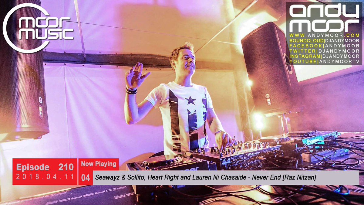 DJAndyMoor's tweet photo. Fresh from the @RazNitzan label this is @Seawayz_Sollito , Heart Right and Lauren Ni Chasaide - Never End 

Now playing on #MM210 // @AfterhoursFM https://t.co/dDknfvWBQK