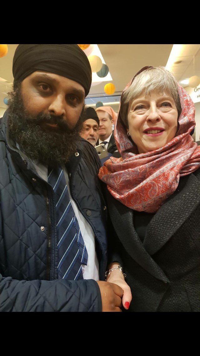 MidlandLangar's tweet photo. #PrimeMinister @theresa_may May visited @GNST_Walsall today where Points of Light awards 2018 winner @pbahyia our co founder was invited by a cabinet member. She was absolutely delighted when he introduced himself and she requested to have a picture taken with him. https://t.co/npNhKKpQRa