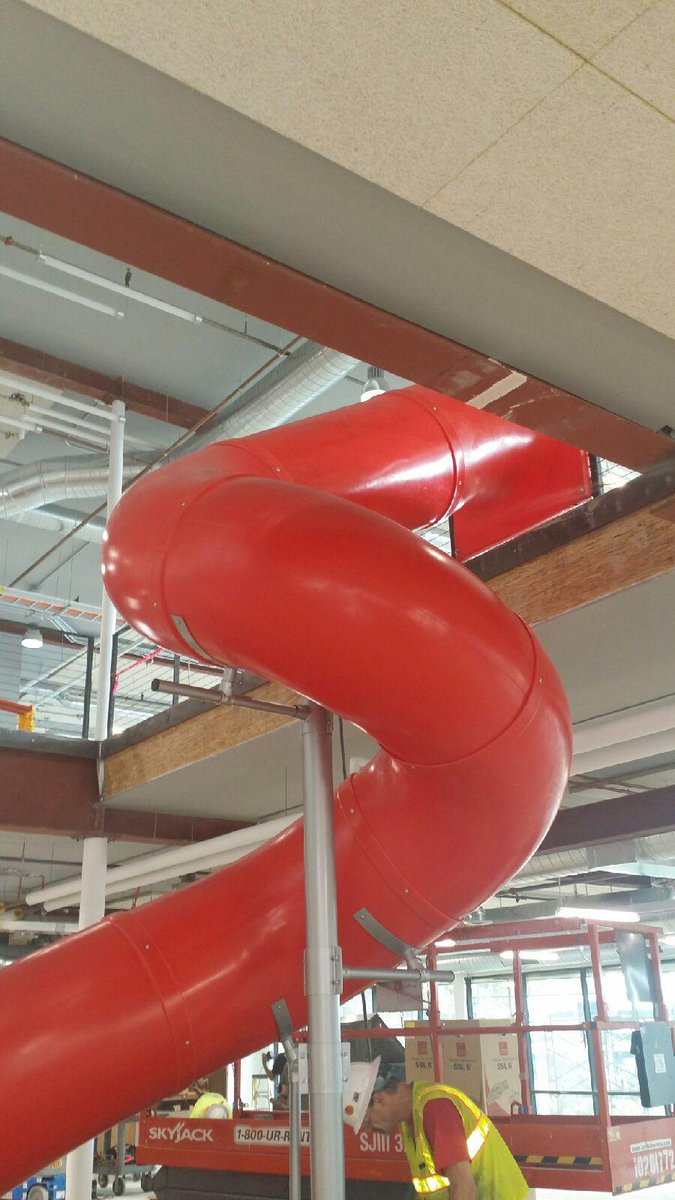 dunritesports's tweet photo. Check out this custom designed spiral slide for a California tech company!  Made from heavy duty commercial-grade materials for long lasting play! https://t.co/J2bMuywhgm #commercial #spiralslide #slide #techcompany #indoorslide #fun https://t.co/QCbkRJkiXo