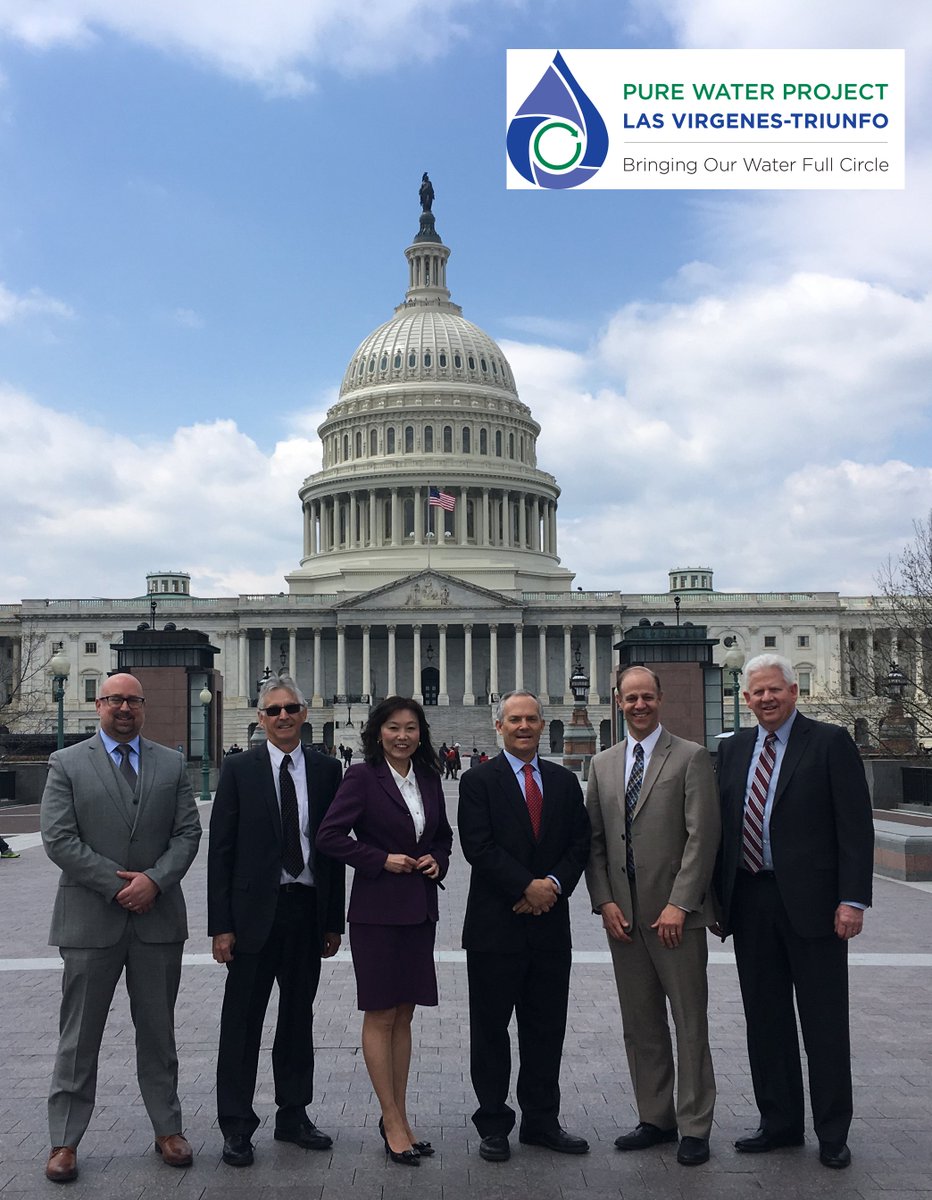 LVMWD's tweet photo. The Las Virgenes Triunfo delegation at the Capital talking about #water #recycling #sanittion #PureWaterProject and #funding options for our #innovattive #PureWaterProjectLasVirgenesTriunfo https://t.co/o5VfPSpWGI
