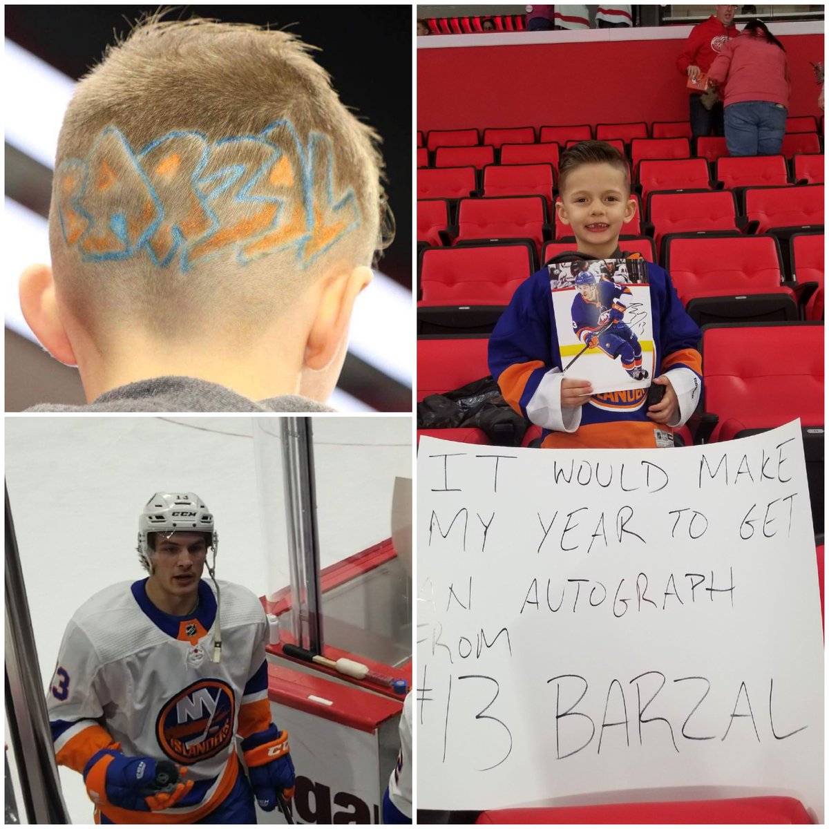 FanaticHockyDad's tweet image. Thank you @Barzal_97 Deakon hasn't stopped talking about getting a puck and the autographed picture from you. You turned him into even more of a fan and really did make his year. Things like this are what make the @NYIslanders and @NHL so special #Isles #NHL #Barzilla #Idol
