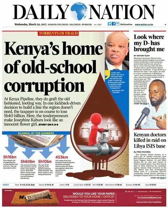 BOLD: <a href="/kenyapipeline/">KPC</a> is Kenya's home of old-school corruption. The man at the center of it all is KPC Chair: John Ngumi! #NgumiFiles #KPCScam #JKLive