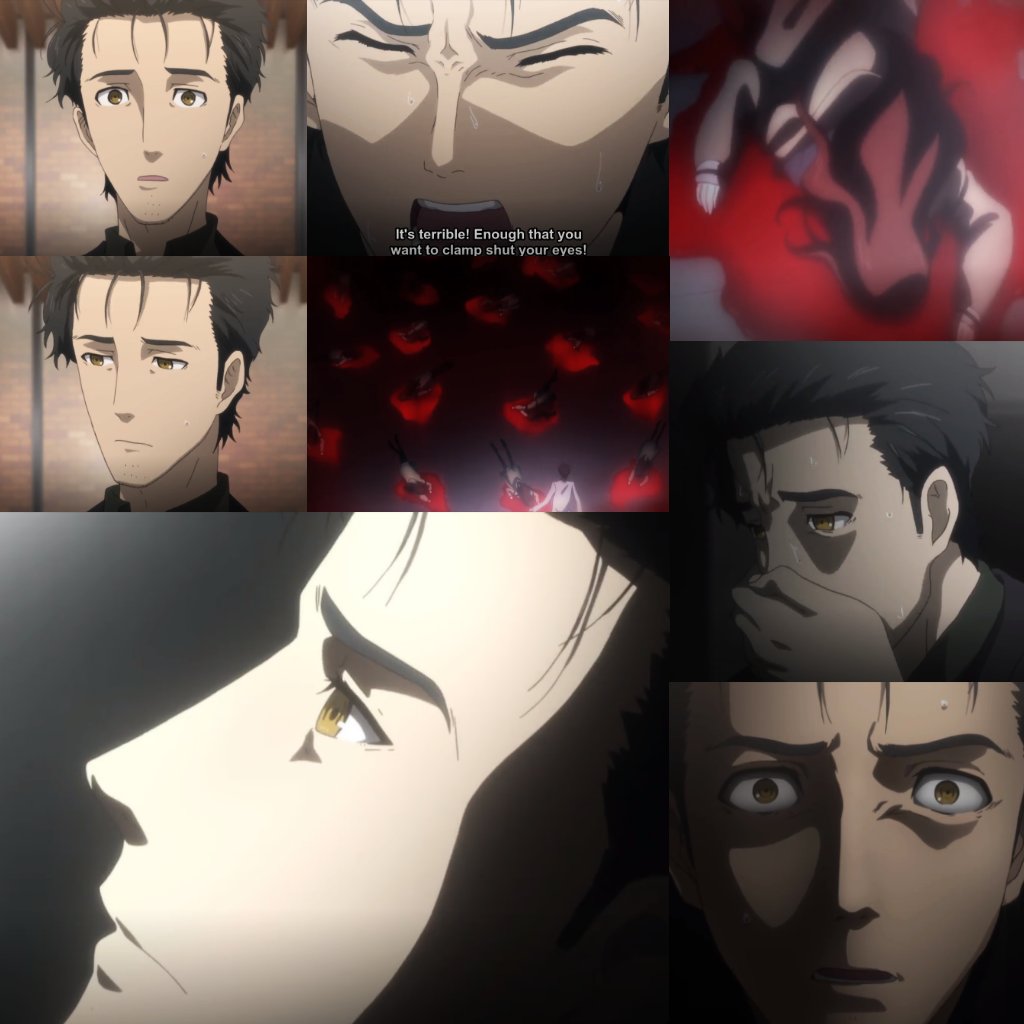 gretainshyde's tweet photo. Tutturuuuuuuuuuuu! #SteinsGate0 is here!!! 🙌🏻 #thefeels
Still, it breaks my heart to see #Okabe like this...💔
#SteinsGate 
#シュタインズ・ゲートゼロ 
#OkabeRintarou
#岡部倫太郎
#Okarin
#tutturu
#ElPsyKongroo
#hyped
#anime
#animelover
#NowWatching https://t.co/LLaoBUaoOZ