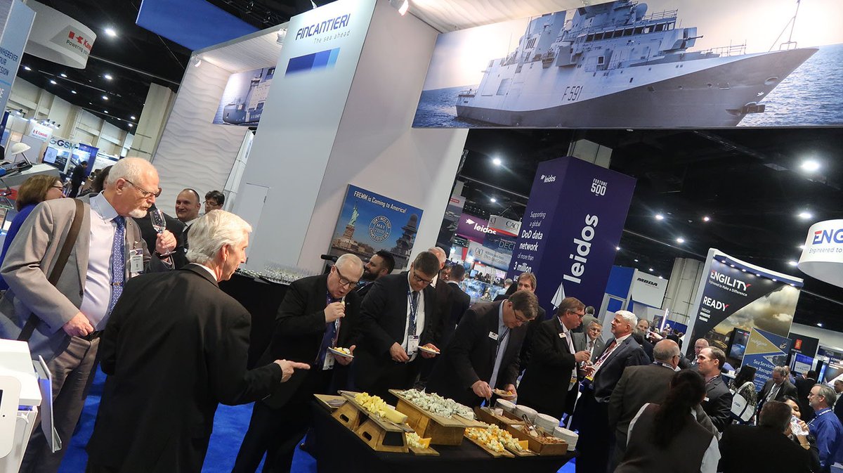 FincantieriMG's tweet photo. Italian prosecco pairs well with Wisconsin cheese! To thank our customers, partners, and vendors, we held a wine &amp; cheese tasting at our @SeaAirSpace booth for some quality time in a more relaxed &amp; casual setting after the days meetings ended. Thanks to all who attended! #SAS2018 https://t.co/2bF83ViEKf