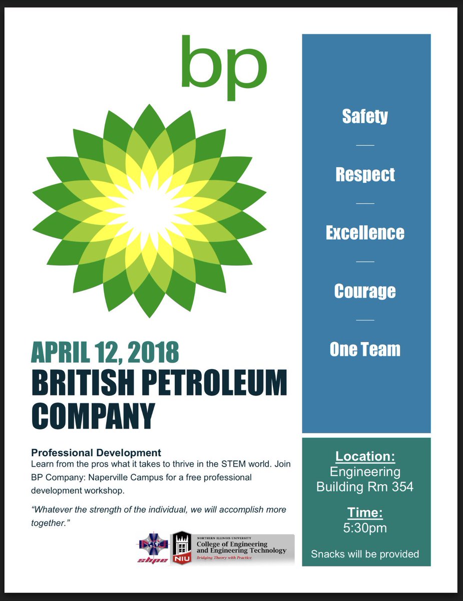 NIU_SHPE's tweet photo. 🔈‼️MAJOR KEY ALERT‼️📣
Our SHPE familia would like to invite you all to help us welcome BP to NIU!! 👏🏻 they will be hosting a workshop on professional development 👨🏻‍💻 and let me not forget to mention that there will be snacks 🤭 so yell it near and yell it far! 😆 https://t.co/JHW8vhLWhi
