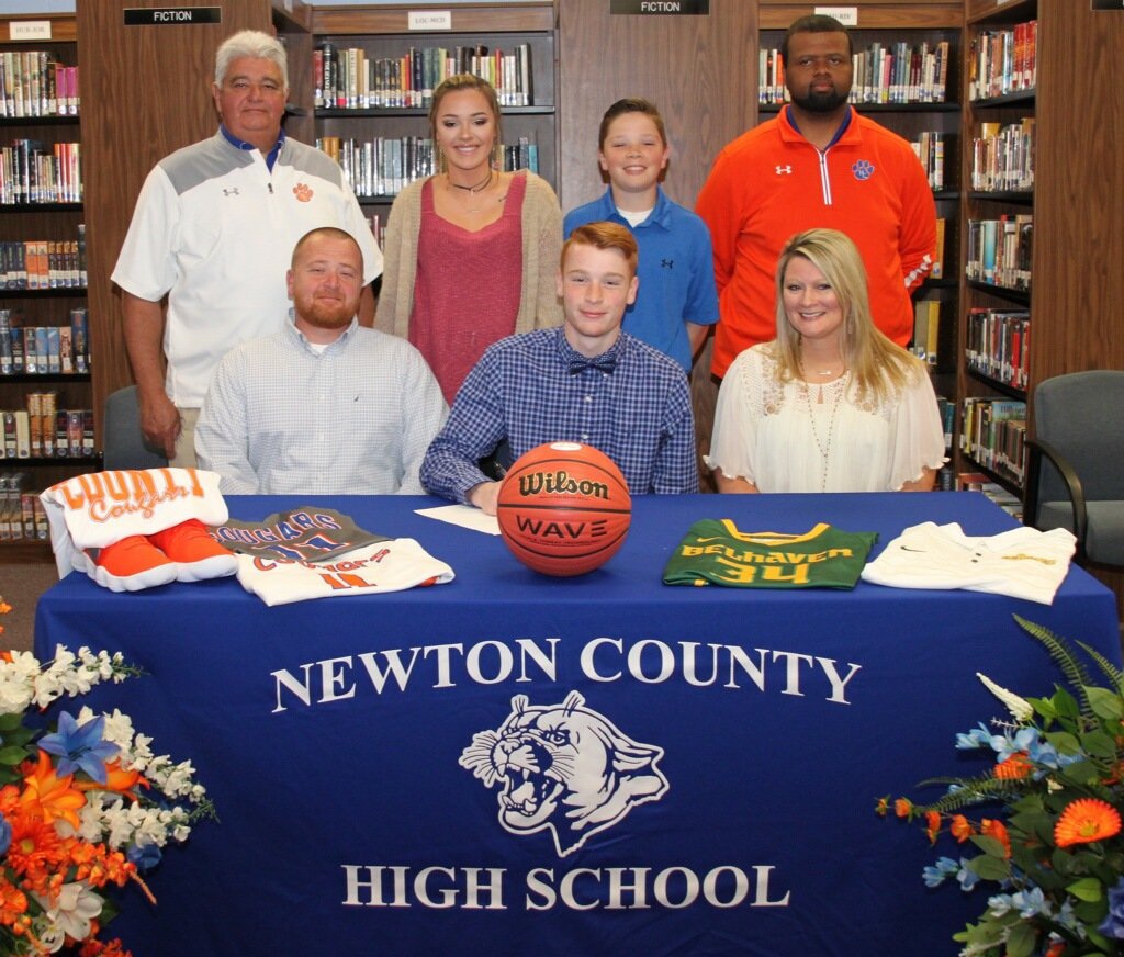 NCHSCougars's tweet photo. NCHS Senior Peyton Reeves  signed to play basketball at the next level with Belhaven University today. 
#congrats
#playatnextlevel https://t.co/iv5kVwaUFj