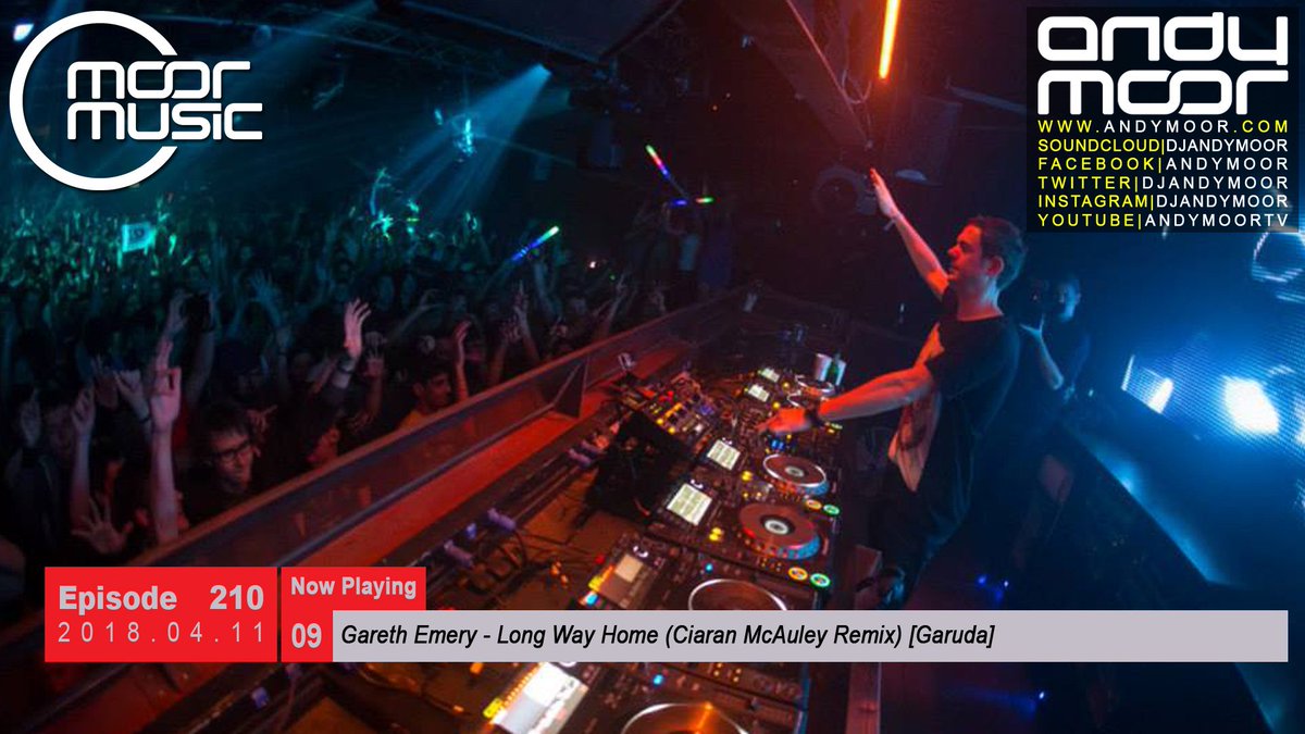 DJAndyMoor's tweet photo. Now playing: A new @djciaranmcauley remix of @garethemery "Long Way Home" [ @Garuda_Music]
#MM210 on @AfterhoursFM https://t.co/RrVFyB38oo
