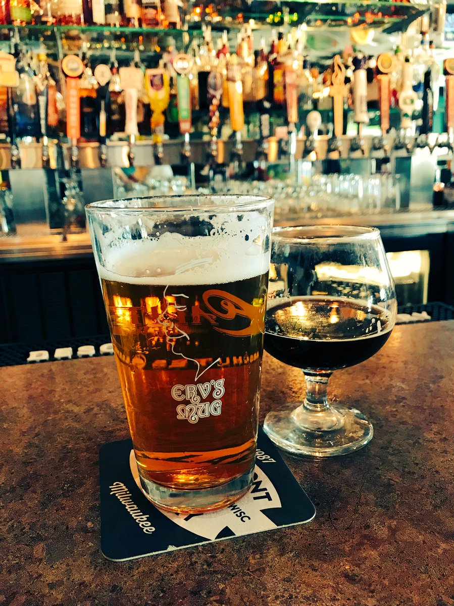 lakelouiebeers's tweet photo. Taking a little breather on this #WiBeerWednesday with a Lake Louie Pilsner, accompanied by a @CWBrewing #PeruvianMorning sidecar. Thanks to @ervsmug for supporting WI craft beer! https://t.co/1wD2bY9Poo