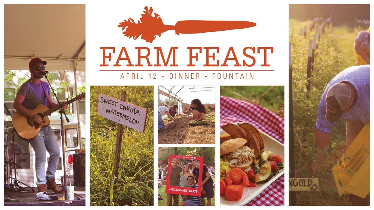 Deejaysrentals's tweet photo. Visit @ncstatedining at #NCSU Fountain Hall tomorrow for #FarmFeast - a fully #sustainable menu with fresh classics locally sourced from the #Carolinas - #yum!
.
.
https://t.co/6NmZPgIJp0 https://t.co/BPzKNaOyHC