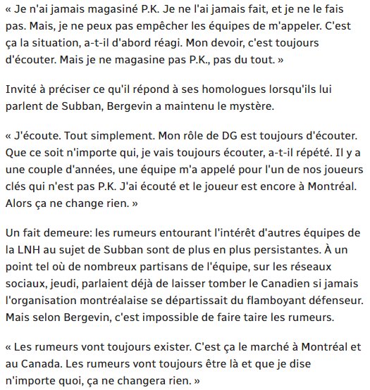 Jeremy Filosa No Twitter A Gauche Une Citation De Bergevin Qui Disait A L Epoque Que Le Canadiensmtl Ne Cherchait Pas A Echanger Pksubban1 A Droite Geoff Molson Qui Dit A Rejean Jeremy Filosa No Twitter A Gauche Une Citation De Bergevin Qui Disait A L Epoque Que Le Canadiensmtl Ne Cherchait Pas A Echanger Pksubban1 A Droite Geoff Molson Qui Dit A Rejean