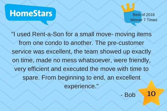 rentason's tweet photo. Safe, reliable, and stress-free 😀 Thank you for the feedback Bob, we're so happy to help! #bestmoversto https://t.co/d4hk4ObYW1 https://t.co/2LbaMii40C