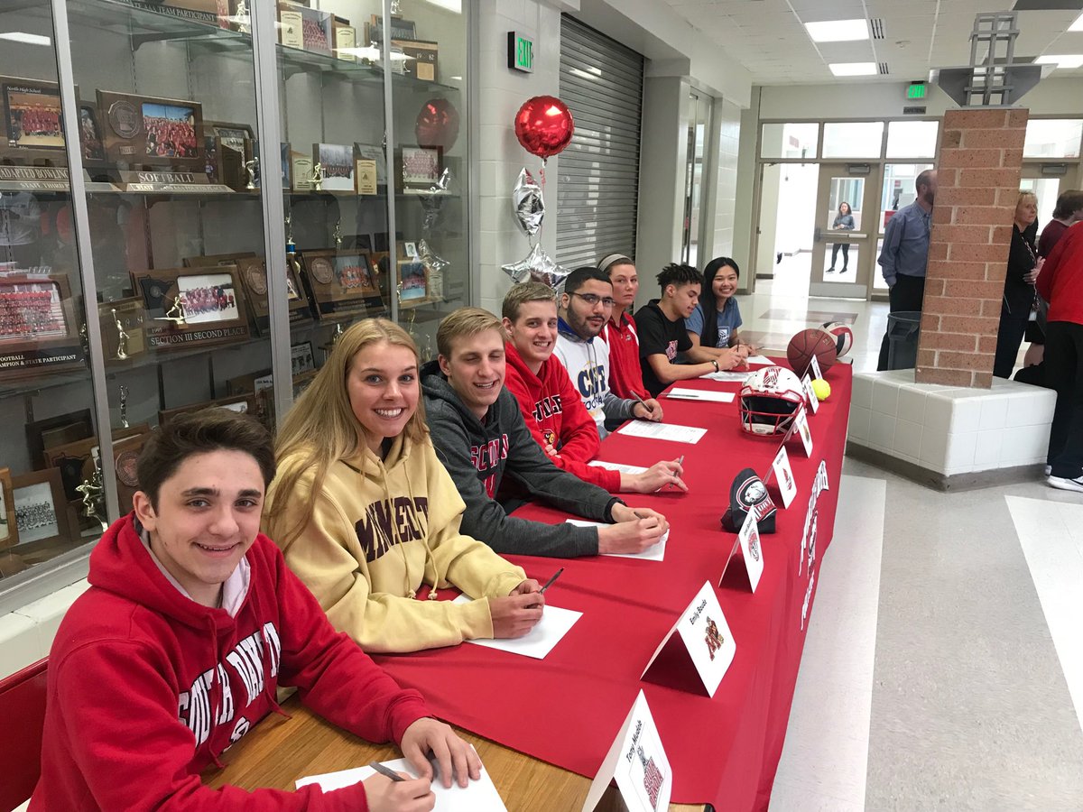 nelgrel's tweet photo. Signing day at North High!  Very proud of these eight student athletes! https://t.co/YpbmKKnnKW