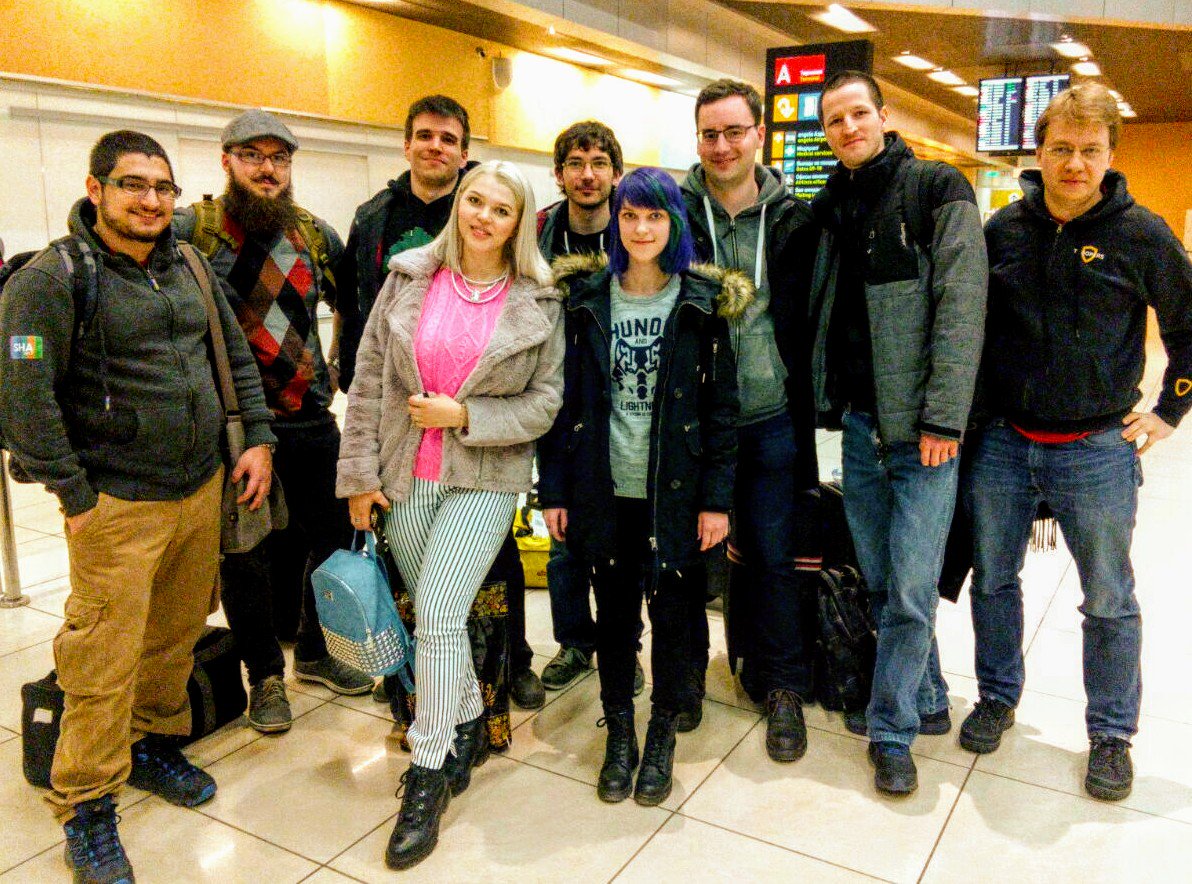 W0Y delegation welcomed at Yekatarinburg airport by our wonderful guides! #RuCTF18 #Ructf #amazinglygoodsecurity