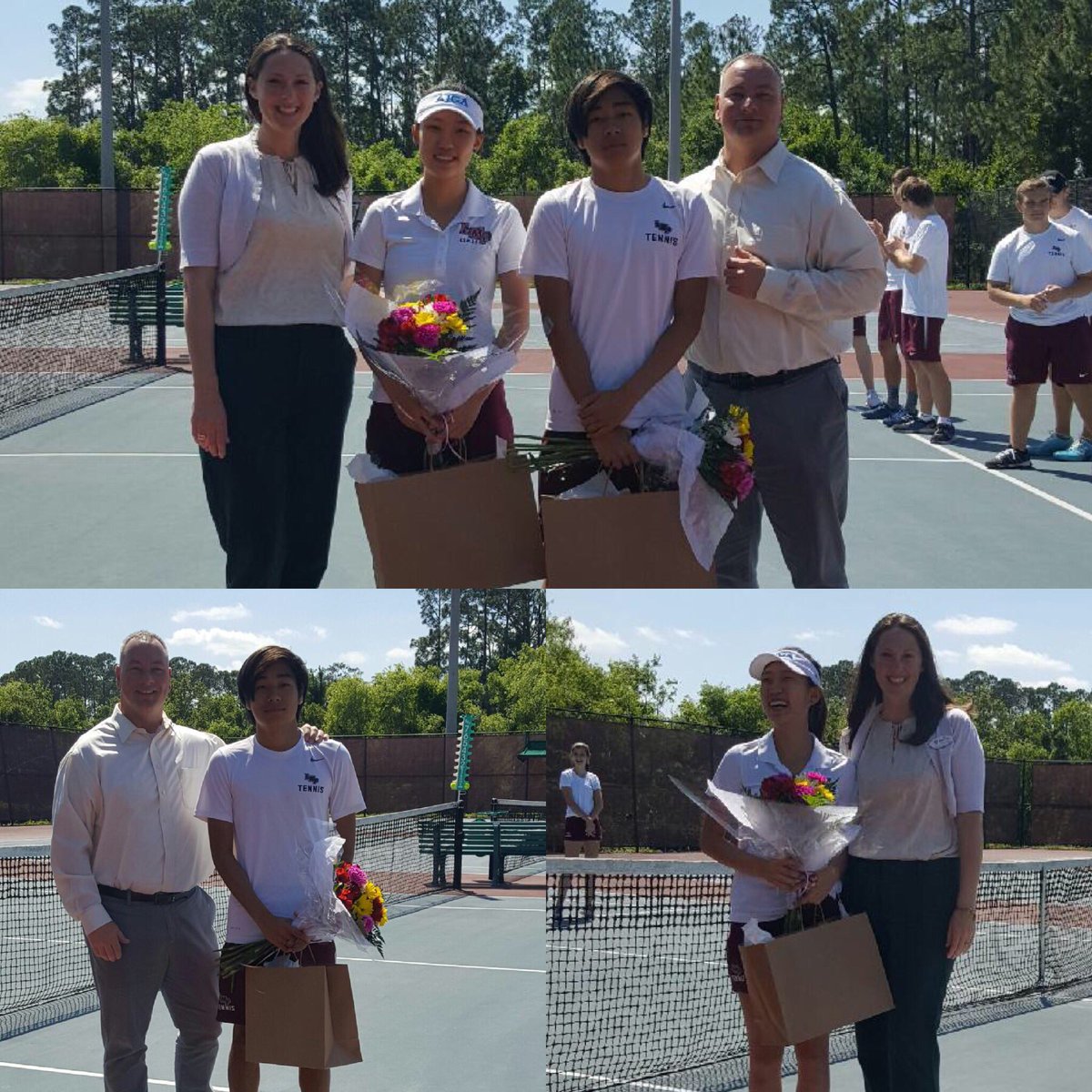 Congrats to our seniors Hella and Satoshi #griffinpride