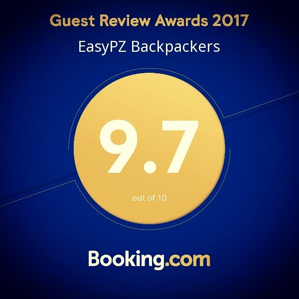 We got a thing earlier in the year and now we'd like to shout about it! 😃 #easypzbackpackers #penzance #cornwall #independentbusiness #backpacker #hostel #bookingdotcom #award #yay #guestsloveus #loveourguests #mutualappreciation #thankseveryone