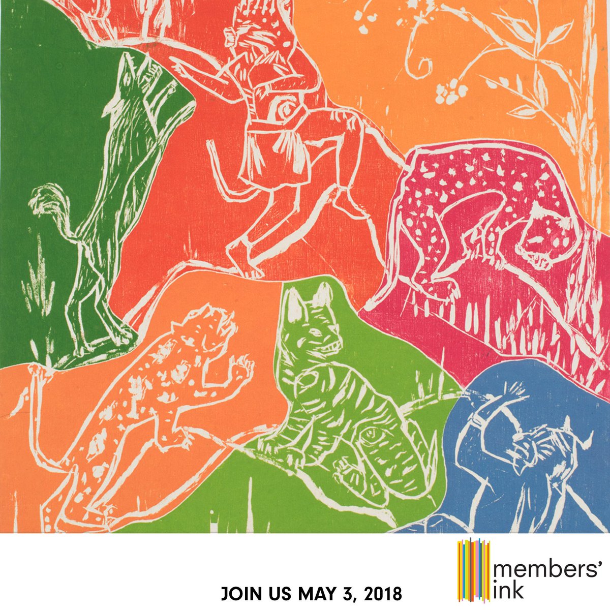 openstudioTO's tweet photo. #MembersInk2018 submission!
Image (detail): Fatima Garzan, Beasts and Demons, 2015, woodcut, 10/10, paper size: 18.75” x 22”.
#Printmaking #Art #Toronto #EmergingCollector https://t.co/gBbZ92zquz