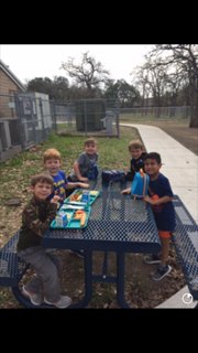 mbinhim's tweet image. Makes a heart happy when Kinder kiddos want to spend time with you at lunch! #tablepoints #cubcash #ccescubs #LoveMySchoolDay @CiboloCreekES