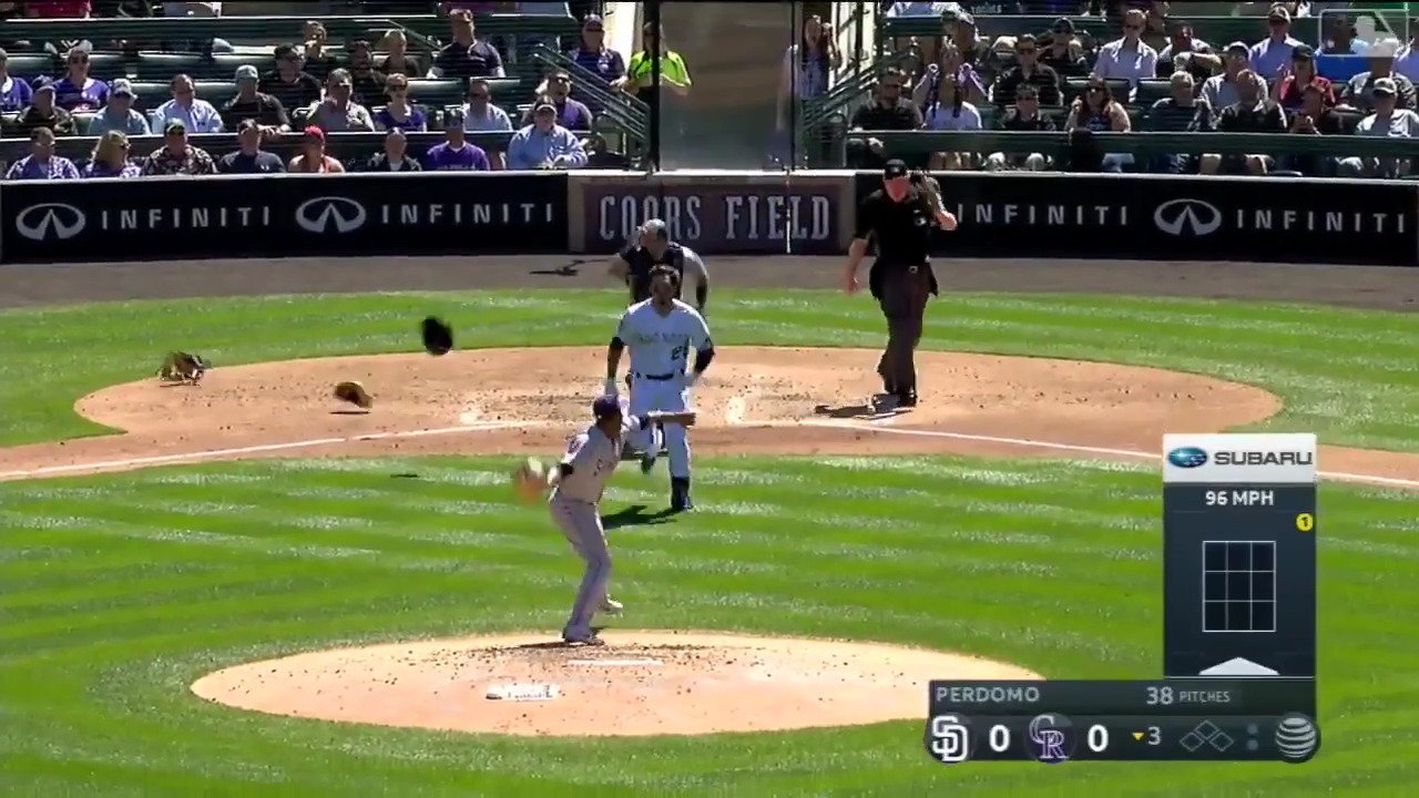 MLB on Twitter "Benches clear, punches thrown in PadresRockies game