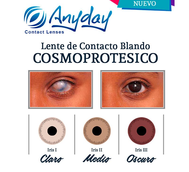 Lentes Anyday on X Entre nuestros productos tambien contamos con los lentes de contacto especiales cosmoprotesicos. Los tenemos disponibles con el iris claro medio y oscuro. Contactanos a traves de me...