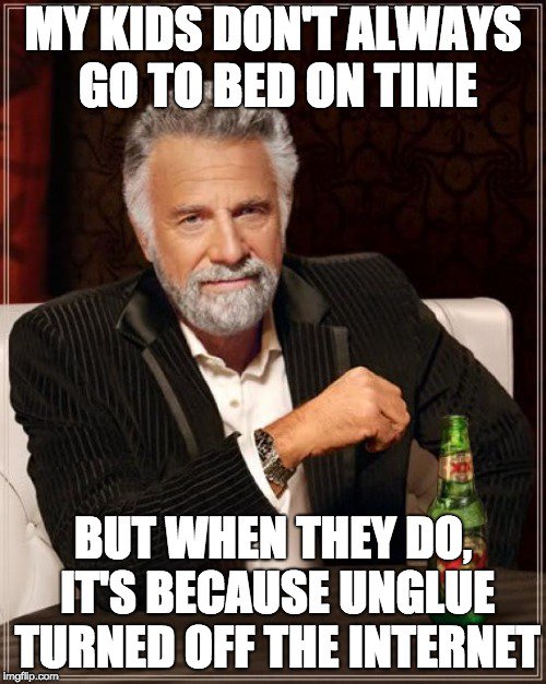 unglueapp's tweet photo. Come see for yourself - the magic of unGlue! 
#meme #funny #parenting #momblogs #parents #unglue #unplug #jokes https://t.co/Oz6A29fn1i