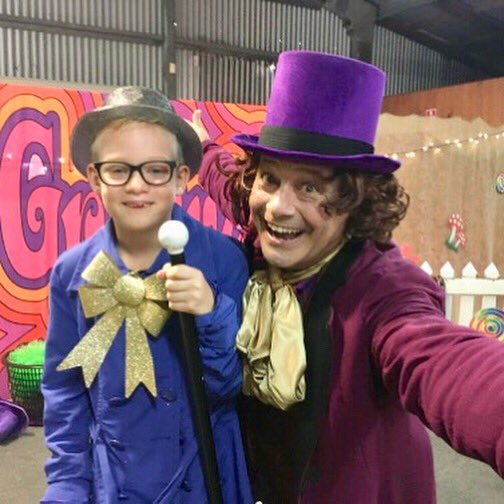 How adorable is Jarvis, who dressed up for our FREE Willy Wonker #SchoolHoliday Show 💕 Final shows Friday at 9.30am &amp; 11am #SunshineCoast 😁