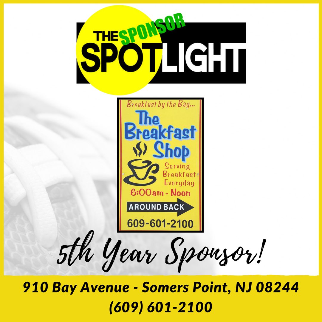 JSPowderPuff's tweet image. We'd like to thank The Breakfast Shop for returning as a 5th year sponsor of the Jersey Shore Powder Puff League! Please give them a follow and be sure to check them out for great breakfast, lunch &amp;amp; coffee! #thebreakfastshop #somerspoint