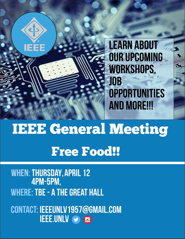 Come on out to our meeting tomorrow @ 4pm in TBE-B Great Hall!