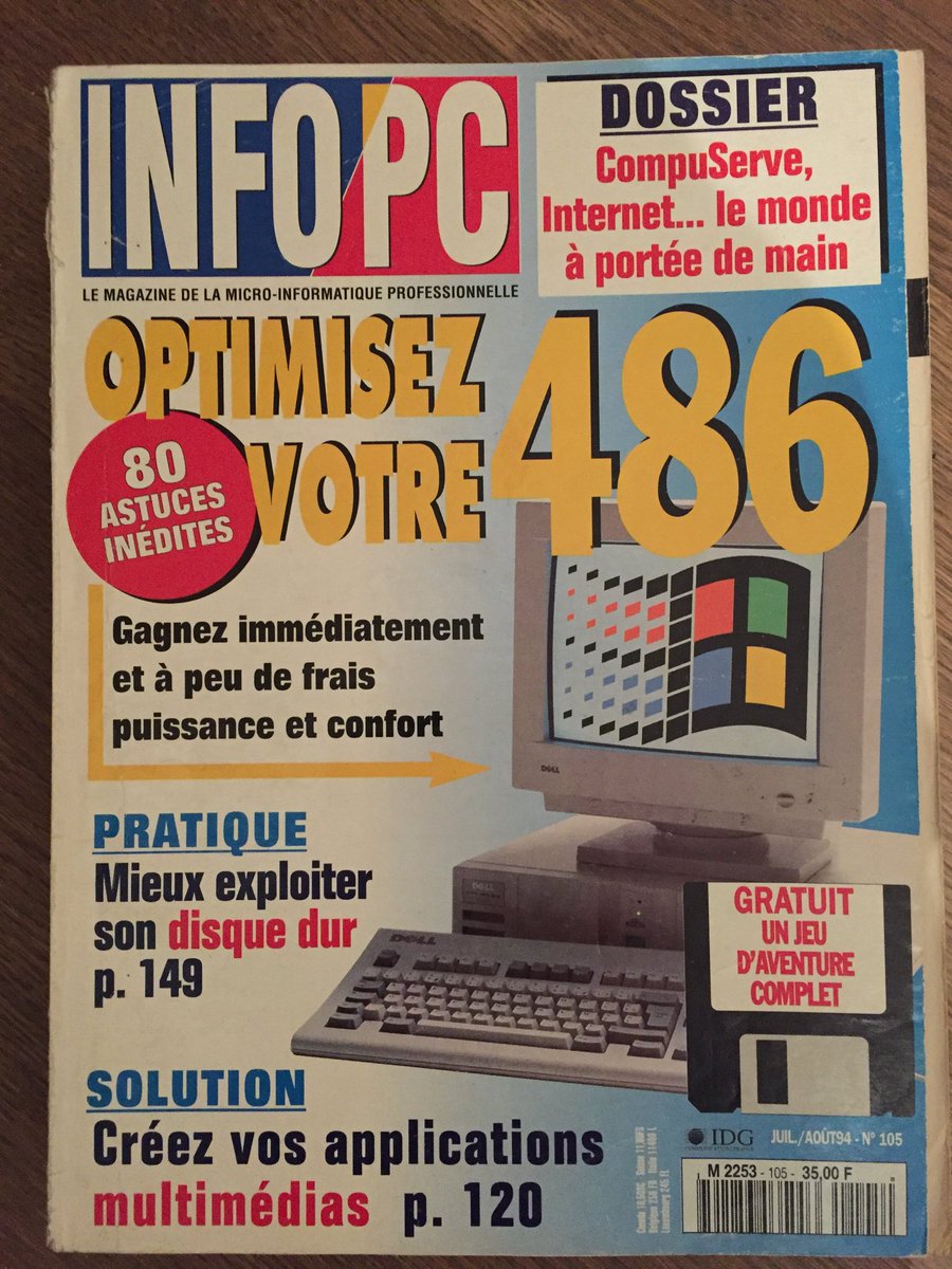 arnaudpn's tweet photo. Mon premier magazine d’informatique ! #INFOPC #1994 #486 https://t.co/dKk7FX7LIg