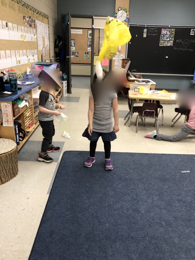 MrsEinwechter's tweet photo. @CobblestoneES first School Wide STEM challenge was a success! Parachute marshmallows! Kindi convo: "It works better when I don't have the marshmallow." "That's because it weighs more." "Does it count if I just use a little bit of marshmallow?" 😂 @GEDSB https://t.co/eR9aneETNd