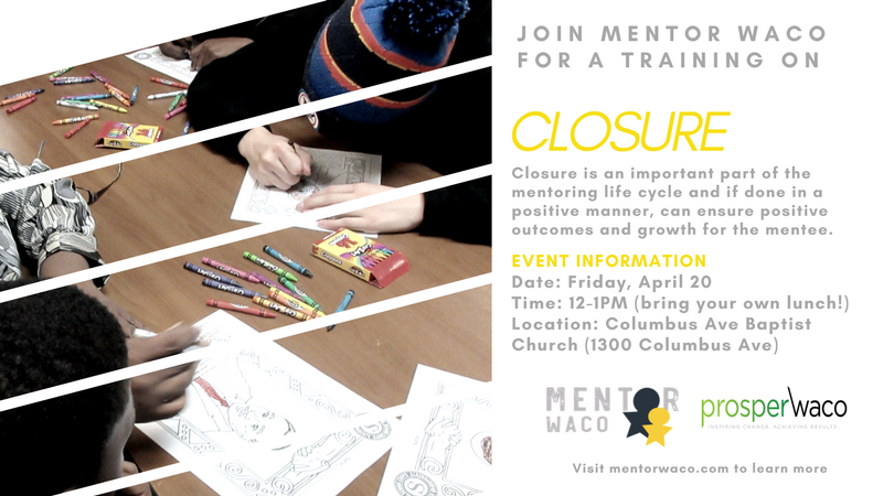 SaraASchnelle's tweet photo. Are you a mentor or would you like to be? Join the Mentor Waco Coalition to learn about the importance of closure in your mentor relationship.
 https://t.co/EdE47KP5dB https://t.co/6WwTPWapRw