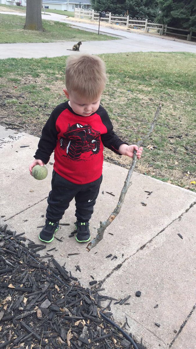 CooperLePooper's tweet photo. With this staff and this ball I will conquer the world. https://t.co/1MYrZYn74h