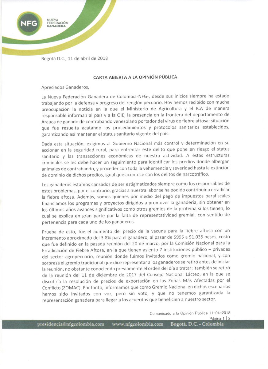 NFG de Colombia tweet media