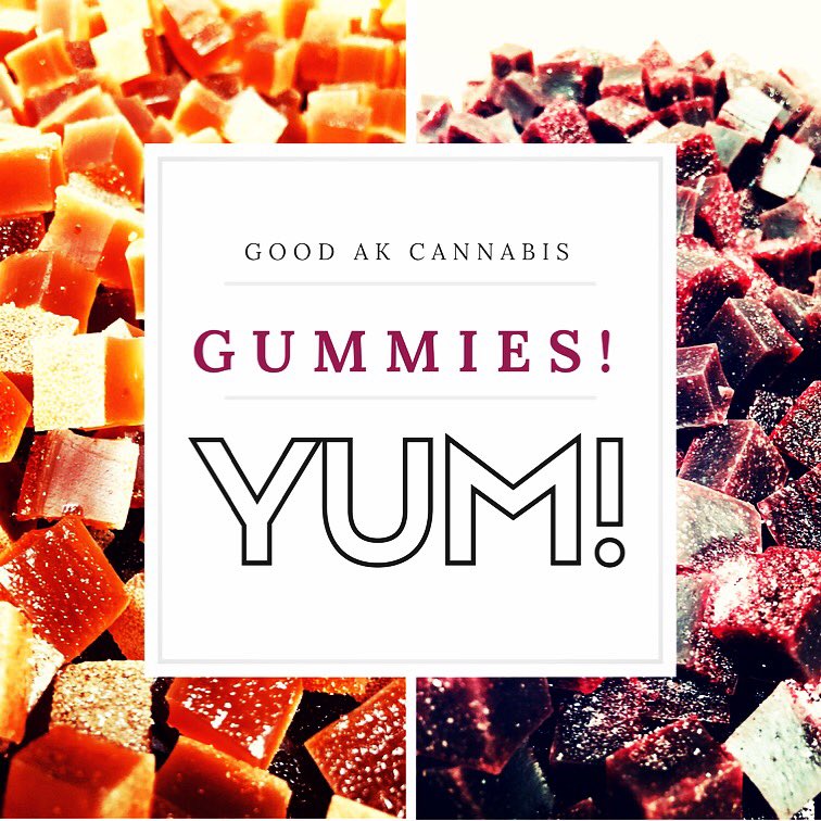 CatalystCannaCo's tweet photo. @goodakcannabis hand delivered us some of their brand new gummies! Available in grape & grapefruit flavors.
#tantalizingyourtastebuds
#goodgummies
#goodakcannabis
#seedtosmoke
#alaskacannabiscommunity
#alaskagrown
#akgrown
#catalystcannabis
#catalyst
#cultivatingchange https://t.co/VvSwvmSCE2