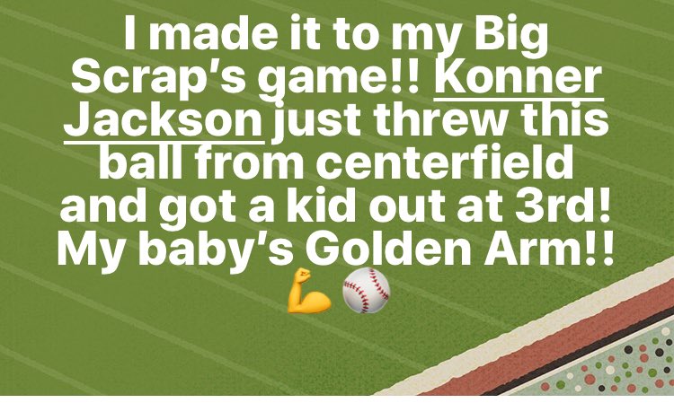 NikkiBJaxx417's tweet photo. @ogscrappy got that golden arm!! Way to go Babyyyyy!! ⚾️💪🙌🏆💫#baseball #multisportathlete #2MuchScrap #StCharlesSpartans #VarsityEverything #BallisLife https://t.co/u5fsJCbaWB