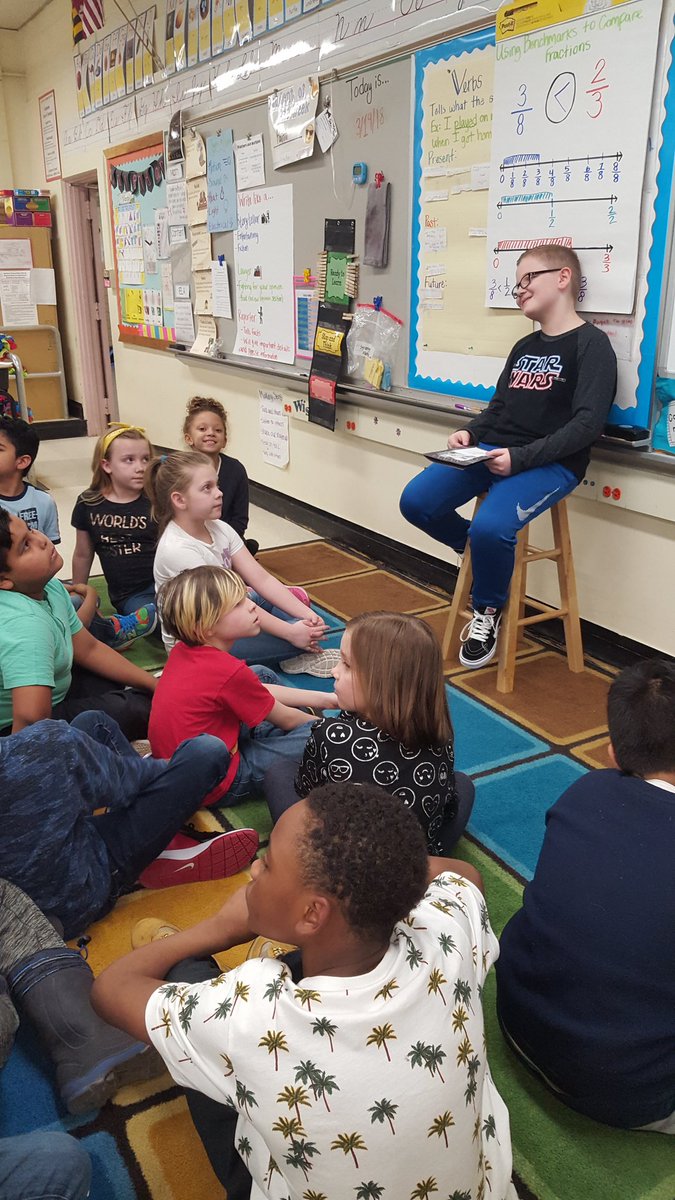 MrsManzoBCPS's tweet photo. We loved sharing our book reviews with 3rd grade! Thank you @mrsvingrade3 https://t.co/mvhwjjb4ar