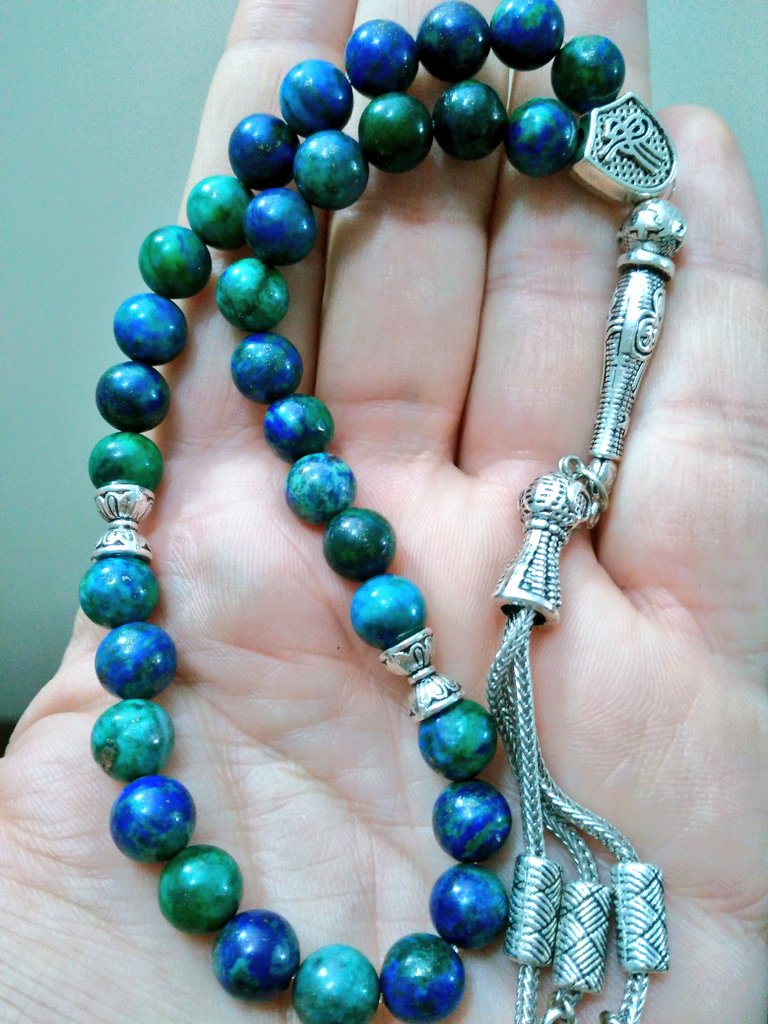 8 mm yuvarlak kesim Yeşil Lapis tesbihimiz 💎🎁✨🎉