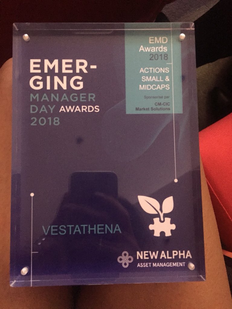 Congratulations #vestathena for this award! #EMDParis2018