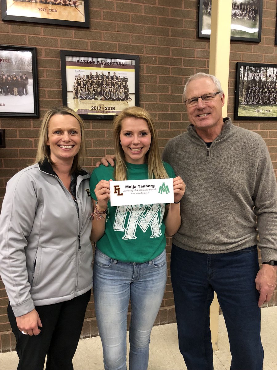 FLGirlsHoops's tweet photo. It’s official!!! Congrats to Maija Tanberg as she signed her NLI to play golf at the University of Arkansas-Monticello. https://t.co/FxLIFOtFdc