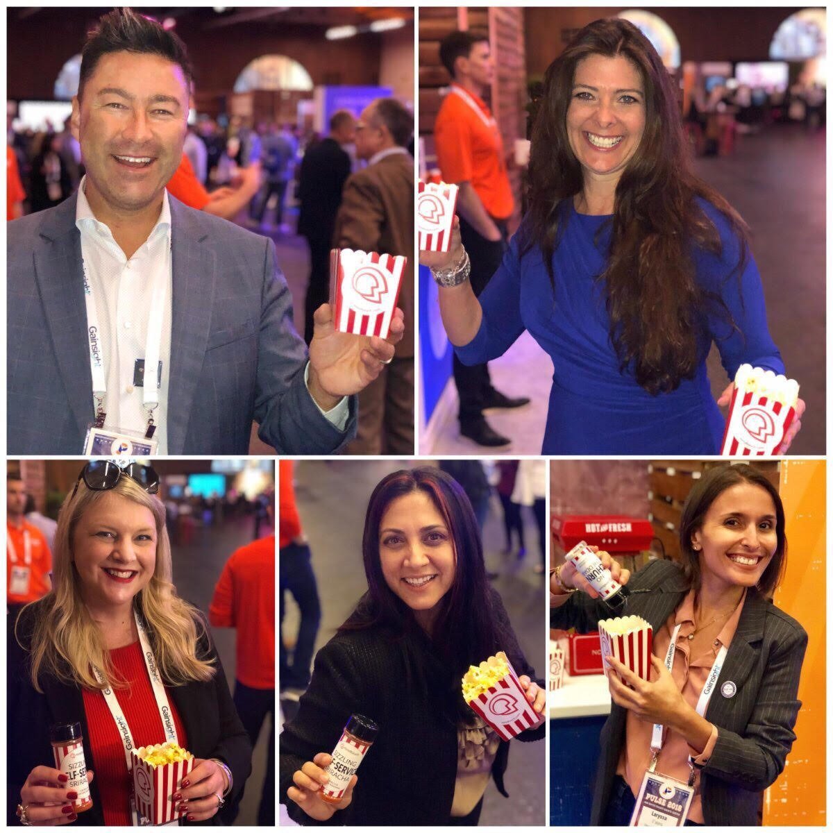 MindTouch's tweet photo. Have you seen our #TOPCS2018 influencers around #Pulse2018? A few of them have stopped by our booth to get some sizzling #selfservice sriracha &amp; no #churn cheddar to add to their popcorn 😆 https://t.co/w12bdysC4V