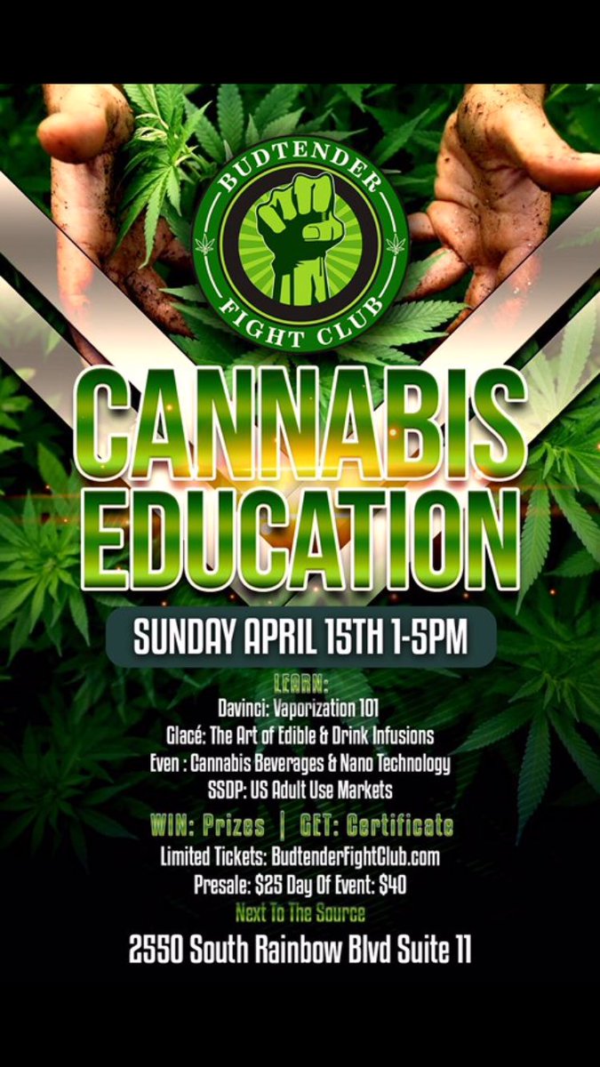 UNLVrebelsCAN's tweet photo. We will be at the @BudtenderClub this Sunday from 1-5 pm! Make sure to stop by and say hi! 😊 #UNLV #UNLVRebelsCAN https://t.co/Lohnq1L5ZO