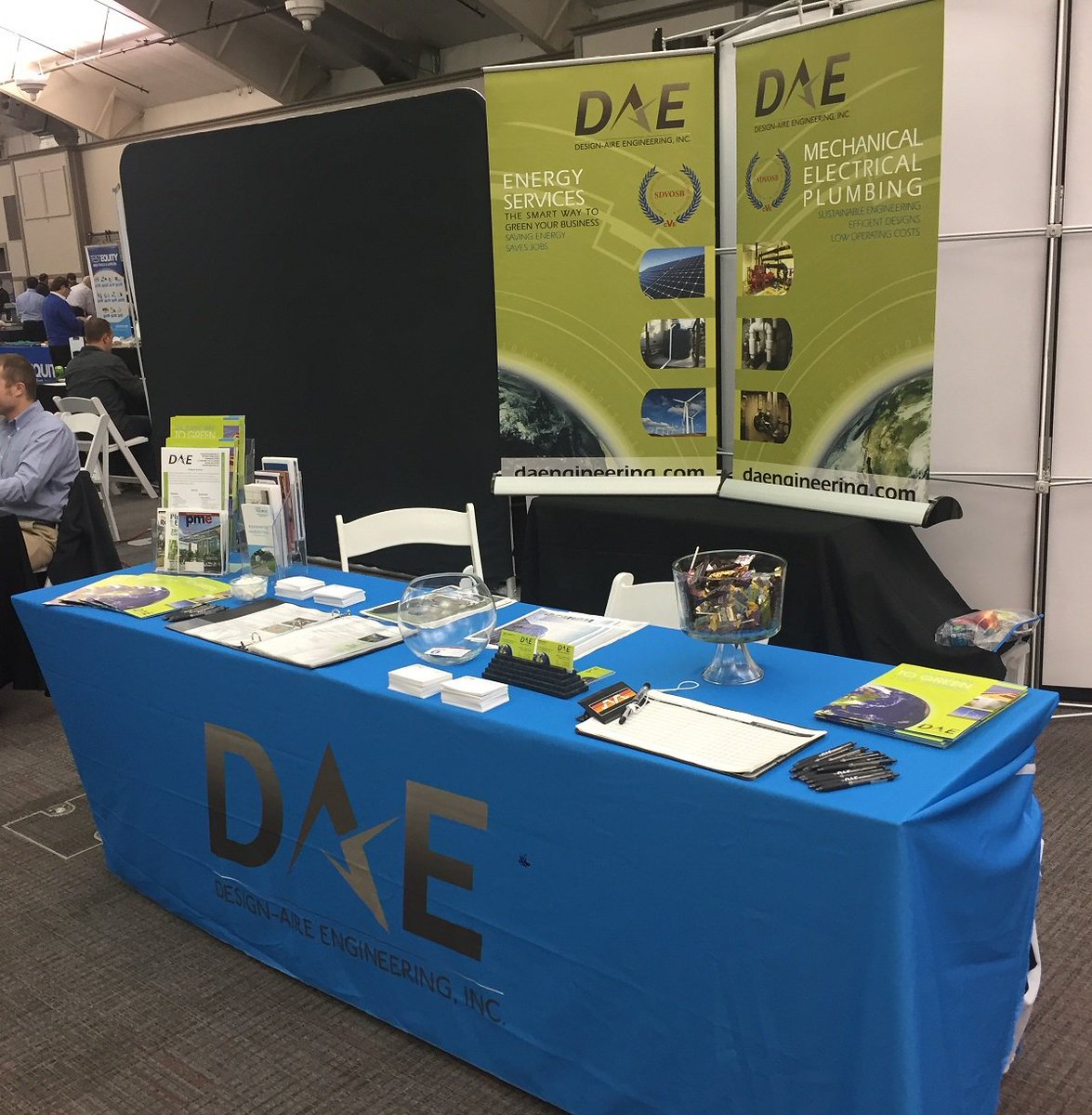daengineering's tweet image. We had a blast on Tuesday at the #BuyIndianaExpo. Thanks to everyone who stopped by our table! And a big thank you to @lintonchamber @NAVSEACrane @NAVSEA and #frenchlickresort. See you next year! #indianabusiness #sdvosb #greenindiana #ptac #energy #energyconservation