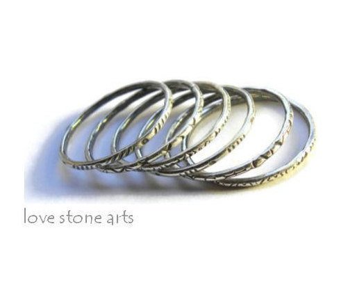 LoveStoneArts's tweet photo. Sterling Silver Stacking Rings, Set of Six Thin Minimalist Rings, Detailed Textures with Antique Patina R166 https://t.co/Q7rJ2Kmasw #silverjewelry #jetteam #opals #gemstones #SilverStackingRing https://t.co/pdDgiz65SP